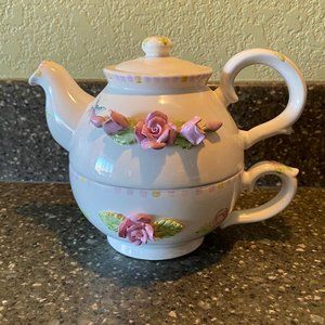 Rare Nesting Teapot & Cup For One By Khim